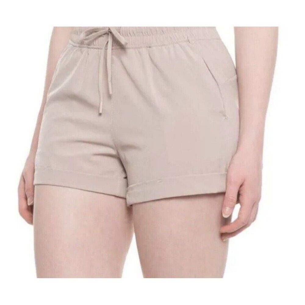 90 Degree Reflex Stretch Roll-Cuffed Shorts Women XL Mushroom New SHW33421 pink